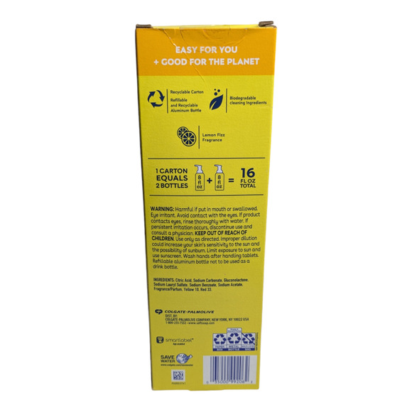 SoftSoap - Foaming Hand Soap - Starter Kit -1 bottle 2 refill tabs -Lemon Fizz - Picture 5 of 6